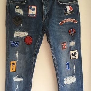 Patch work jeans